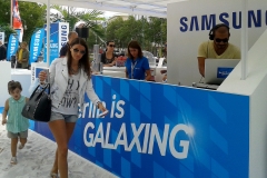 Samsung Berlin is Galaxing 2014 Beach Zone Samsung Experience Tour Berlin is Galaxing Dive into the Blue Erlebniskommunikation Live-Kommunikationskampagne
