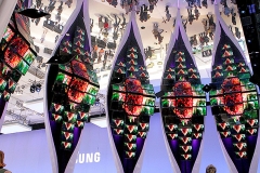 Samsung 10 Jahre IFA 2009 Moderner Messebau TV Installationen