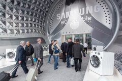Samsung IFA 2012 Eingang Ecobubble Waschmaschine innen